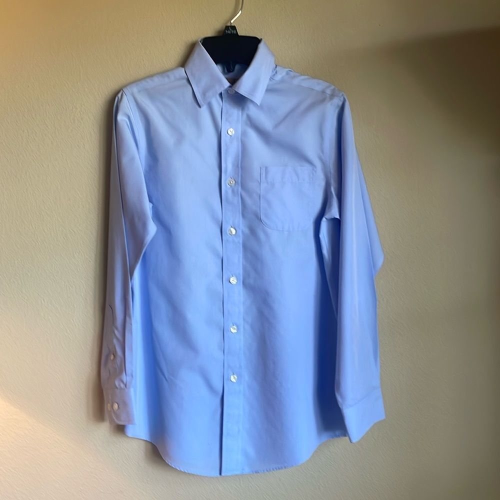 Class Club boys Oxford blue button down dress shirt size 12